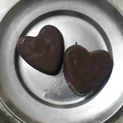 A picture of Home made dark chocolates.