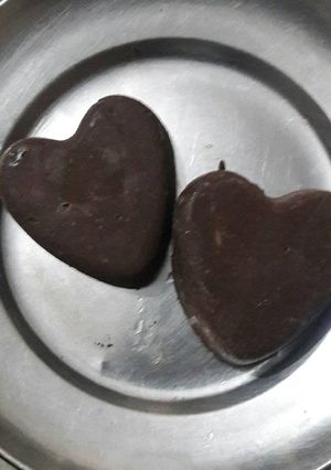 A picture of Home made dark chocolates.