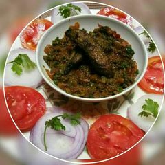 A picture of Bitter gourd peel bhurji.