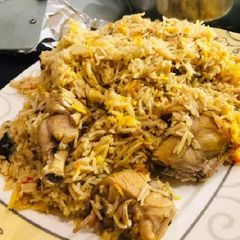 Chicken pulao with kahla recipe A picture of Chicken pulao with kahla recipe.