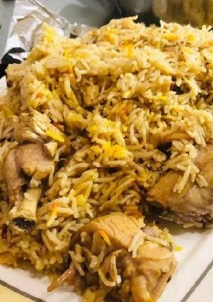 A picture of Chicken pulao with kahla recipe.