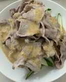 胡麻醬拌肉片