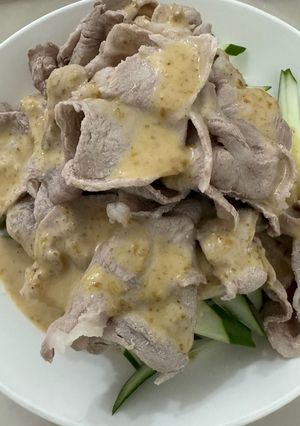 胡麻醬拌肉片 的食譜成品照片