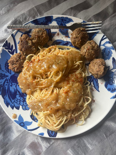 A picture of Spicy goat meat balls.