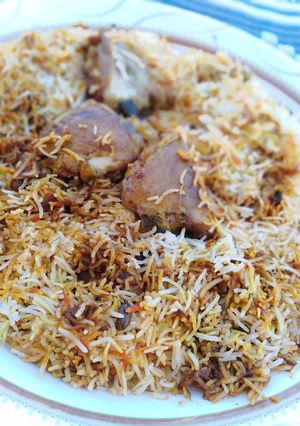 صورة لوصفة برياني دجاج 🍚🌶️