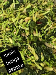 Foto resep Tumis bunga pepaya teri