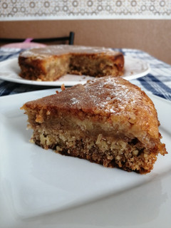Una foto de Tarta de manzana y almendra