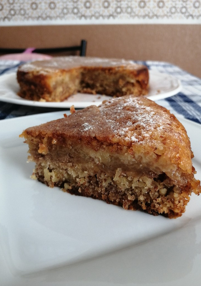Una foto de Tarta de manzana y almendra