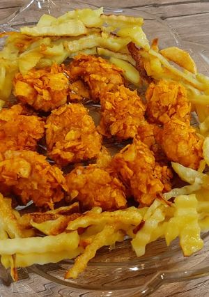 عکسی از دستور مرغ چیپسی فرانسوی 😋