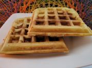 Una foto de waffle relleno
