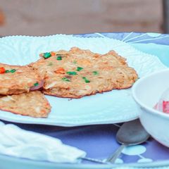 A picture of Sweet potatoes omellet.