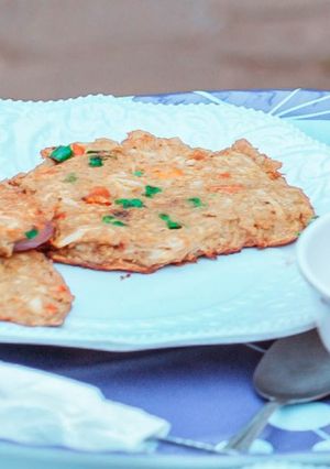 A picture of Sweet potatoes omellet.