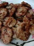 หมูสับปั้นก้อนทอด