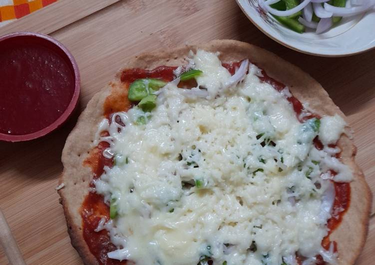 #NoOvenBaking wheat flour pizza