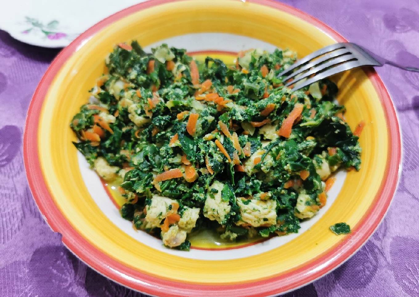 Guiso de Espinaca con Pollo