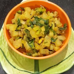 A picture of Muli bhurji.