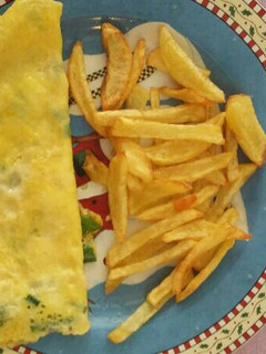 A picture of My easy morning omlet.