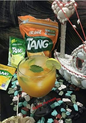 A picture of 🍊☘🍋 Orange Lemonade 🍋☘🍊 #KokabandCookpad #ramadankitiyari.