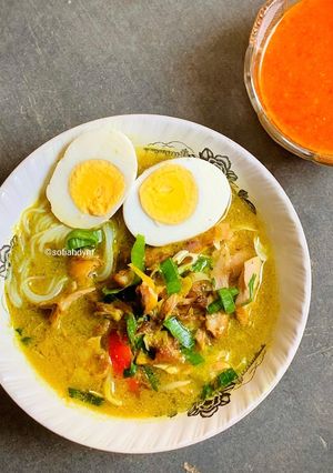 Foto resep Soto Ayam + Sambal Soto