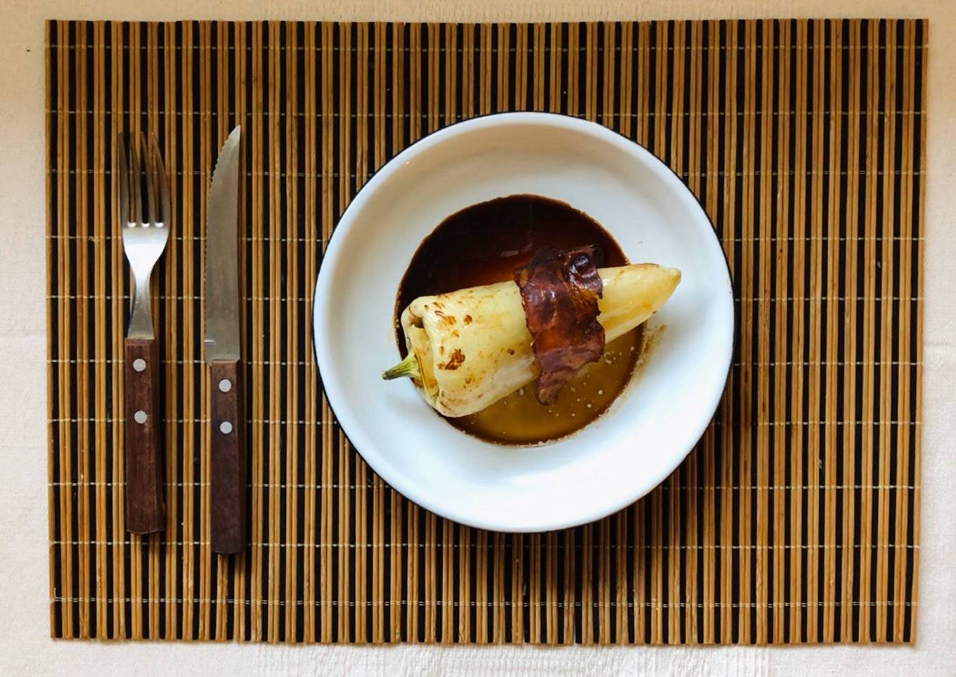 Toritos de Chile Guero with steak, turkey and soy