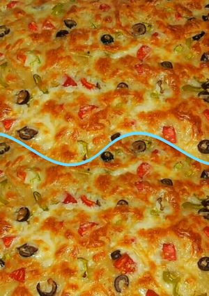 صورة لوصفة بيتزا الجلاش باسهل طريقه وطعم لا يقاوم 🍕🤗