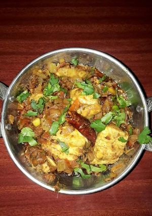 A picture of Kadhai Paneer.