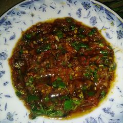Tomato onion chutney A picture of Tomato onion chutney.