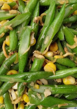 Foto resep Tumis buncis teri Medan jagung manis