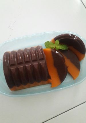 Foto resep Puding labu coklat