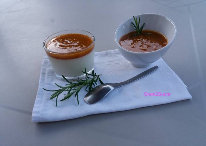 Simple Way to Prepare Panna Cotta &amp; compote d&#39;abricots au romarin