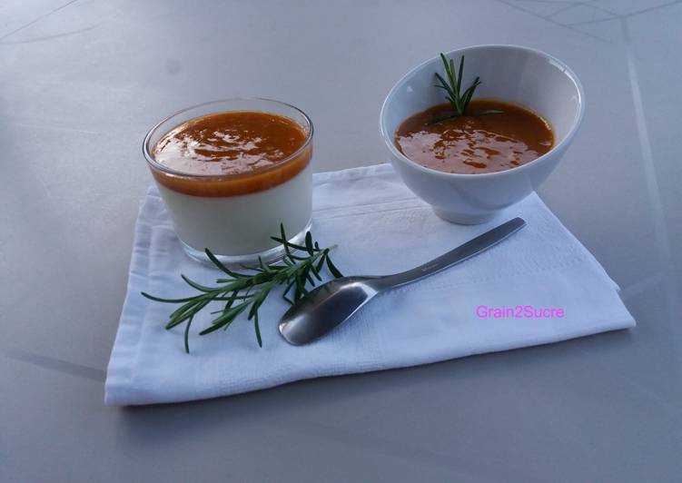 Comment Faire Des Panna Cotta &amp; compote d&#39;abricots au romarin