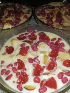 মিক্সড ফ্রুট কাস্টার্ড পুডিং(mixed fruit custard puding recipe in Bengali) রেসিপির প্রধান ছবি