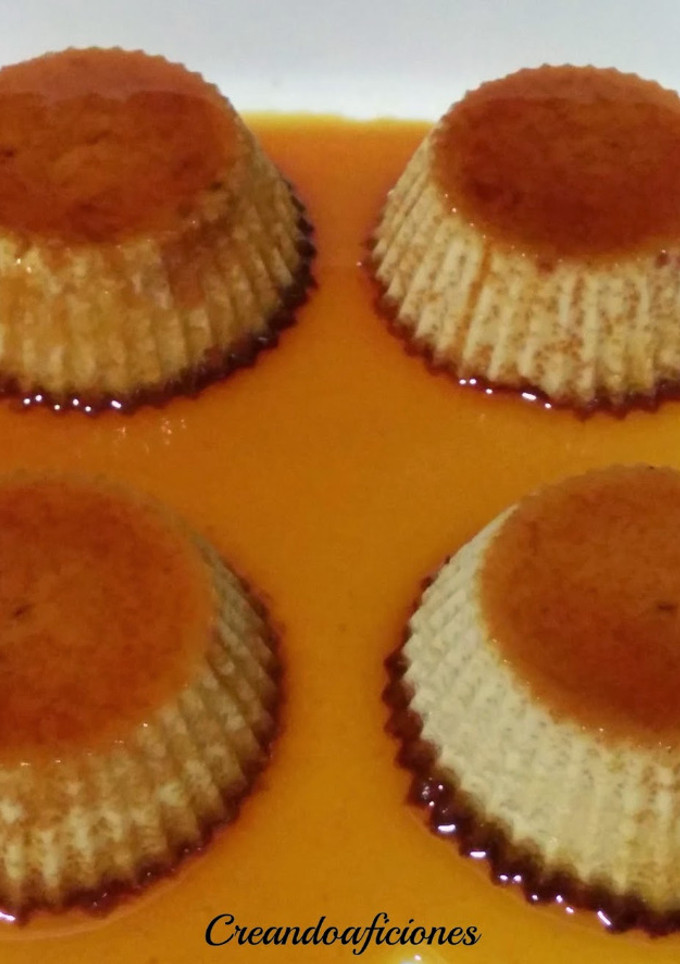 Una foto de Flan de turrón de Jijona