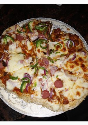 A picture of Sausage pizza.