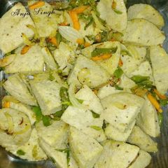 A picture of Sprouts fried idli.