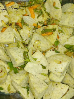 A picture of Sprouts fried idli.