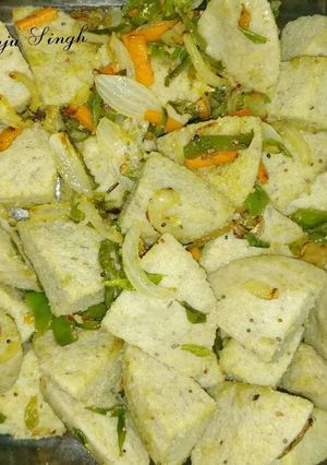 A picture of Sprouts fried idli.