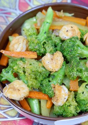 Hình của món Bông Cải Xào Tôm.