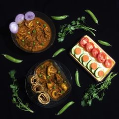 Matar Mushroom Masala A picture of Matar Mushroom Masala.