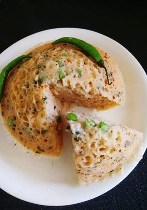 A picture of Healthy Masoor Dal Dhokla.