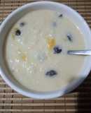 Arroz con leche con sabor a mango