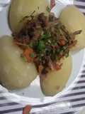 Papas cocidas con changle