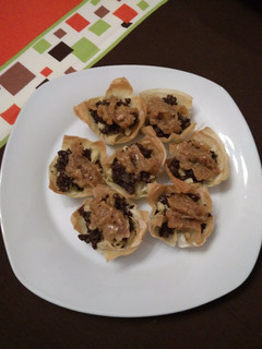Una foto de Canastillas de morcilla y cebolla caramelizada con Thermomix