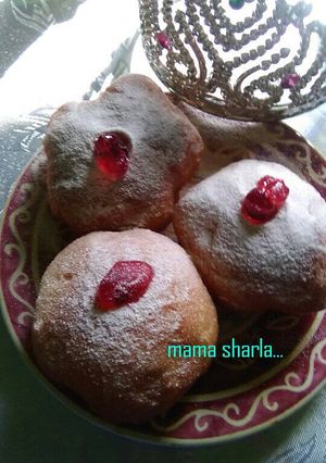 Foto resep donat bunga strowberi