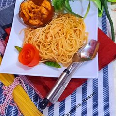 A picture of Chicken spaghetti.