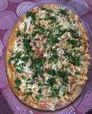 Tirabuzones con salsa de tomate y pollo!
