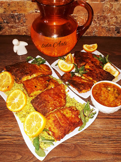 عکسی از دستور ماهی با سس مخصوص