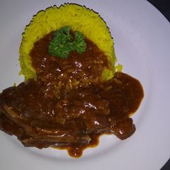 A picture of Chunky beef stew.