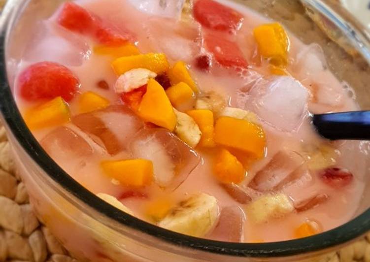 Es Sop Buah Sehat Homemade