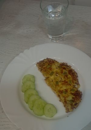 صورة لوصفة عجة بيض سريعة لفطور الصباح 💗🍳